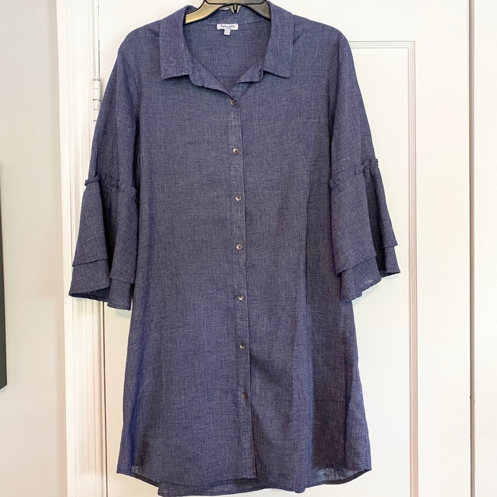 Splendid Chambray Button Down Dress